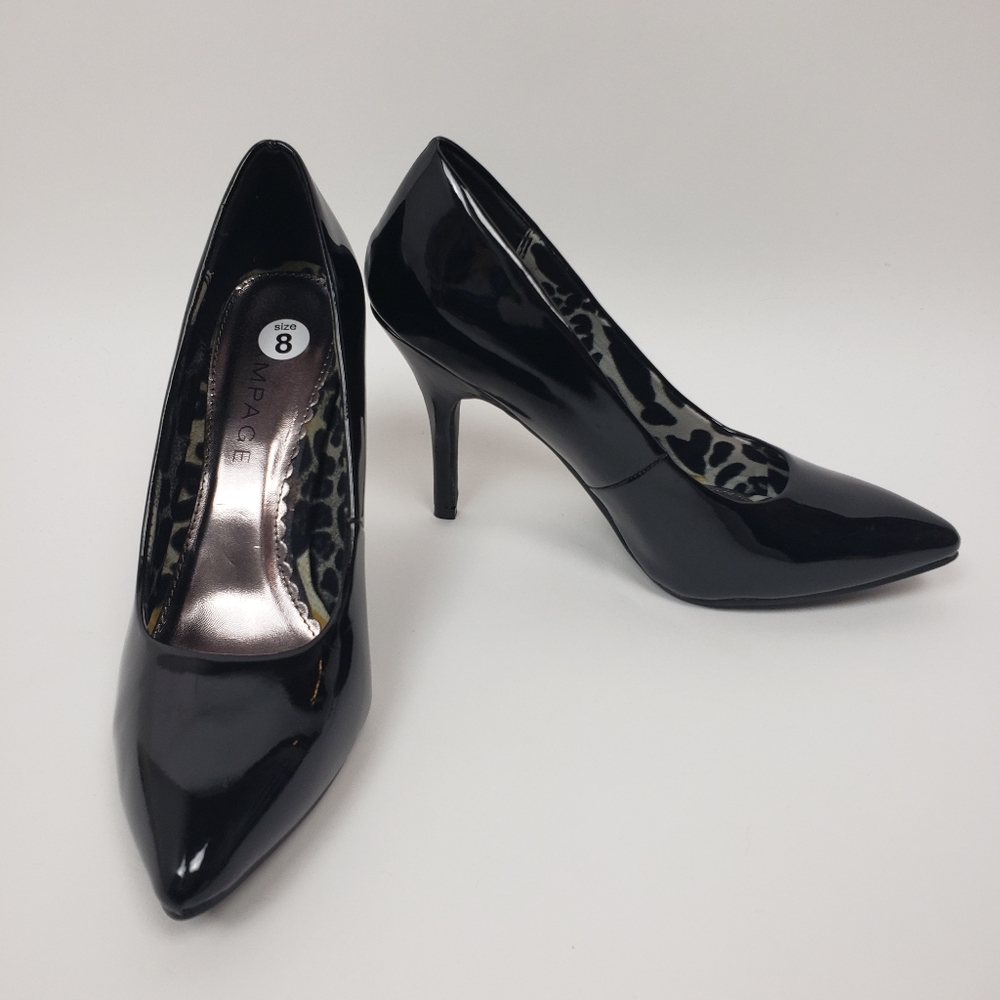 RAMPAGE‎ Solid Black Heels Womens Size 8